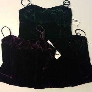 3 Pieces Velvet Tank Top